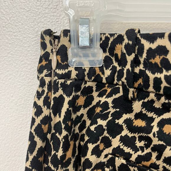 J.Crew Minnie Pants Leopard Print Stretch Skinny Ankle Classic Work Chic Sz S - Picture 4 of 8